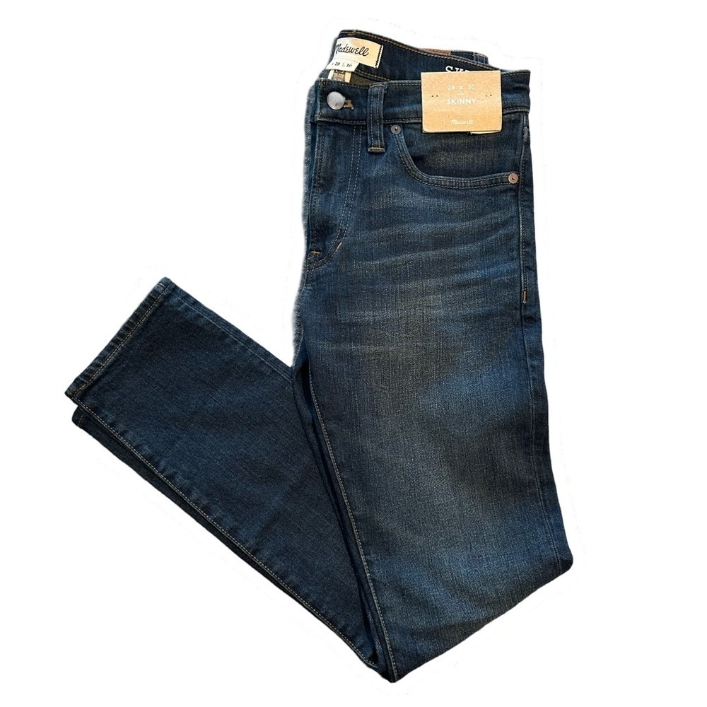 Madewell NWT Men’s Stratfield Wash Skinny Jean Size 28 x 30 - Picture 3 of 5